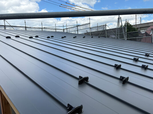 雪止め取付工事②：施工後